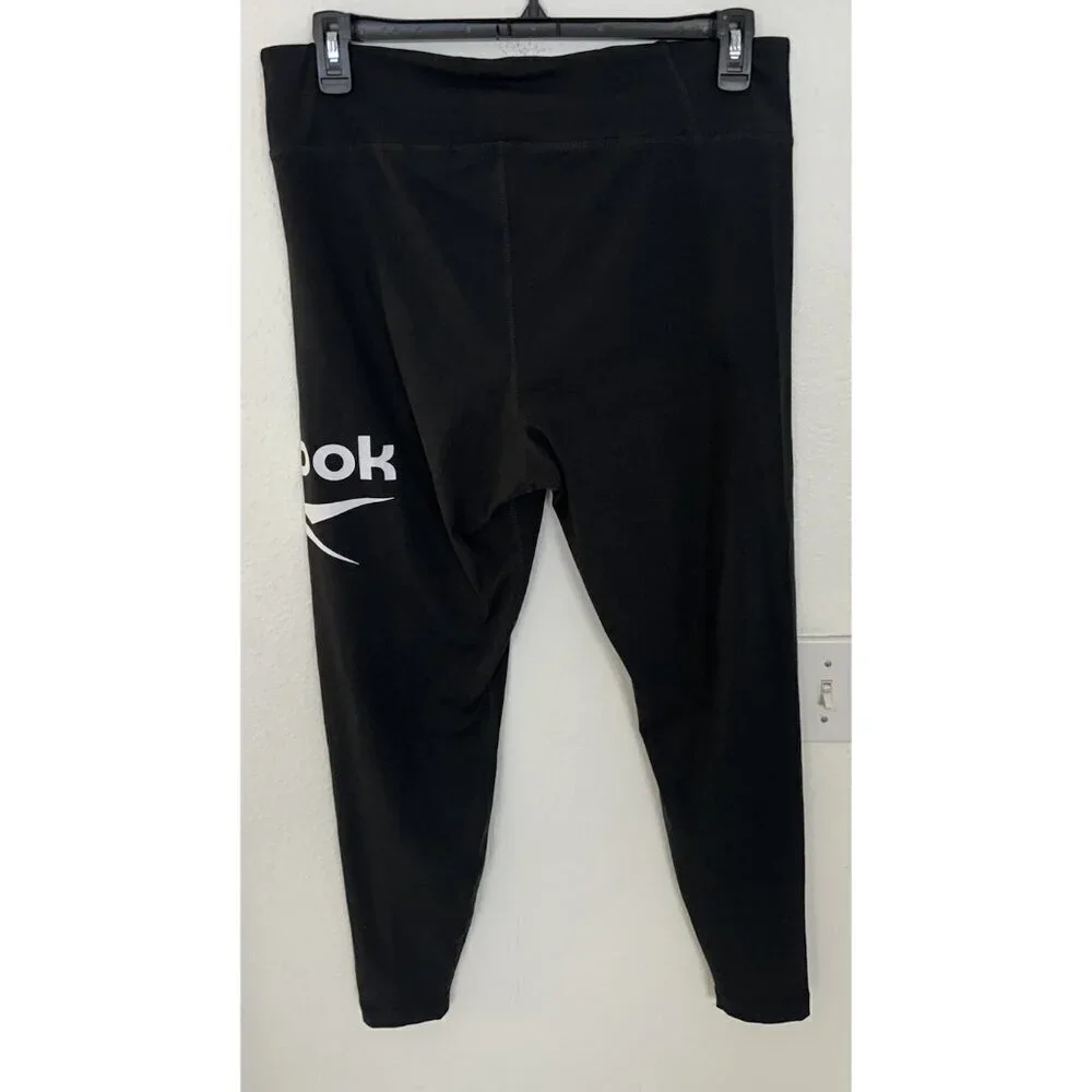 Reebok Women’s RI BL Cotton Le Tight  Black Size 2X Legging New